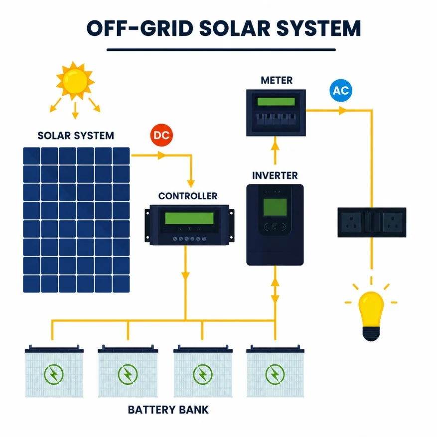 off grid solar installer