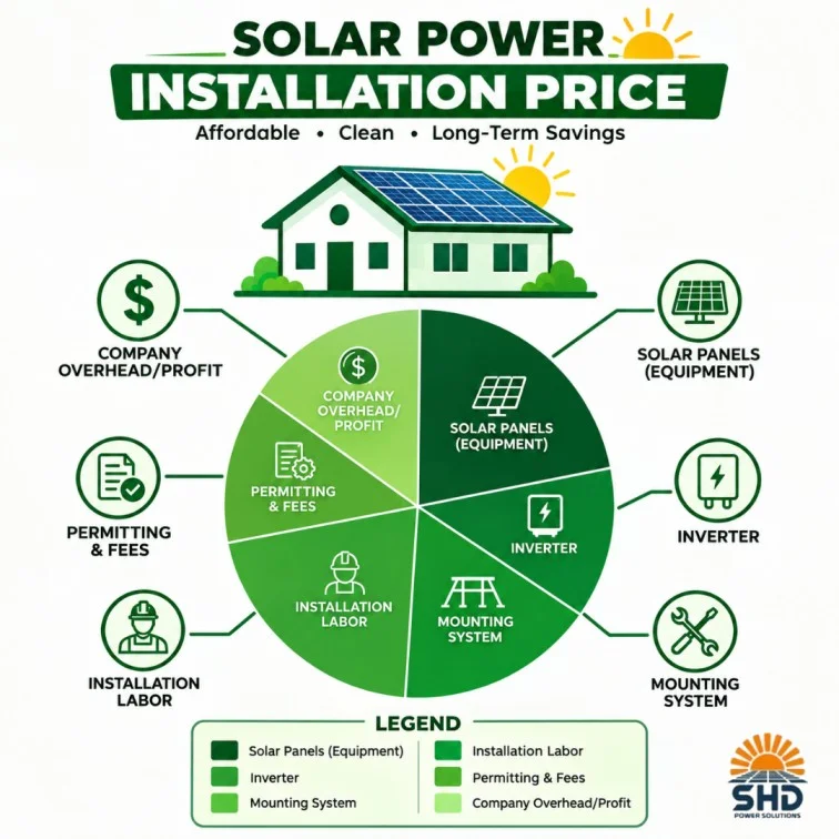 solar power installation price